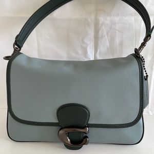 Coach soft tabby in sage colorblock